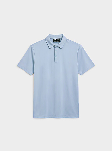 Le 31: Le polo coton SUPIMAᴹᴰ <b>Coupe standard</b> Gris-bleu pour homme