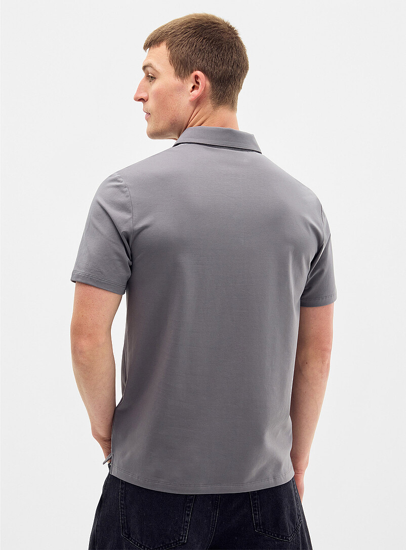 Le 31: Le polo coton SUPIMAᴹᴰ <b>Coupe standard</b> Bleu p&acirc;le - Bleu ciel pour homme
