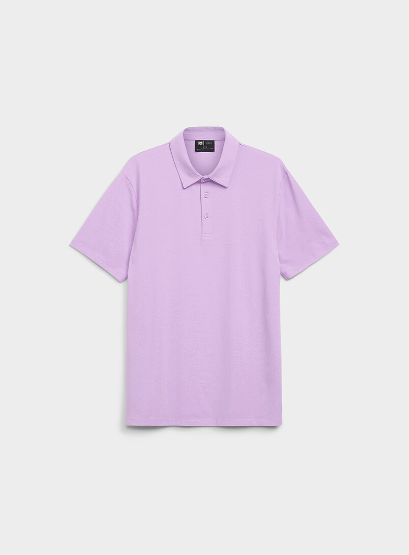 Le 31 Baby Blue SUPIMA&reg; cotton polo <b>Standard fit</b> for men