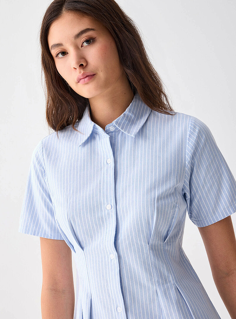 Cinched waist Oxford shirtdress | Twik | Women's Short Dresses | Simons Cinched waist Oxford shirtdress | Twik | Women's Short Dresses | Simons