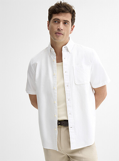 La chemise oxford manches courtes <b>Coupe confort</b>