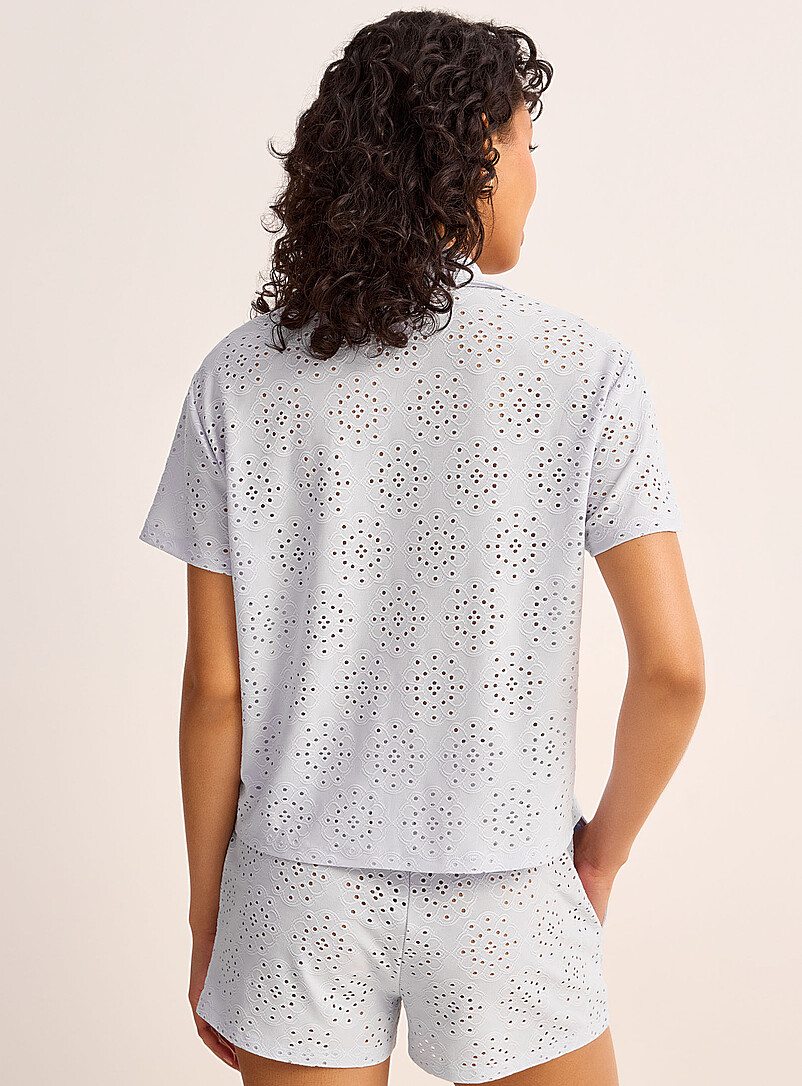 Miiyu x Twik Peach Broderie anglaise pyjama set for women