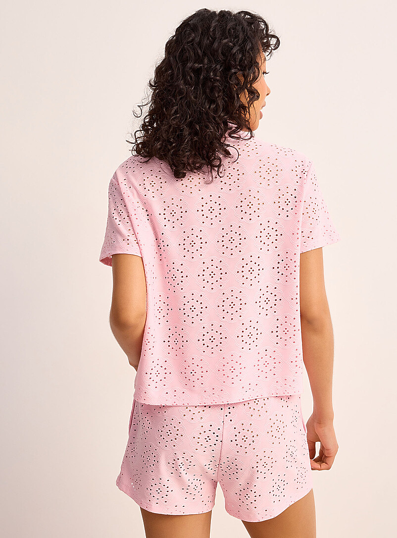 Miiyu x Twik Peach Broderie anglaise pyjama set for women