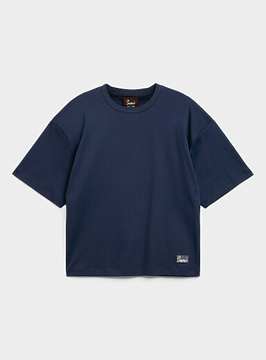 Simons Navy/Midnight Blue 1840 patch T-shirt <b>Our History, Our Heritage Collection</b> Unisex for women