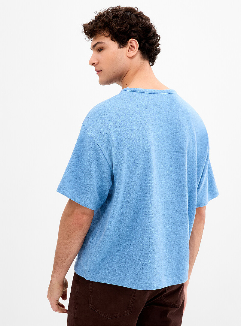 Le 31: Le t-shirt tricot cr&ecirc;pe <b>Coupe ample</b> Vert pistache - Menthe pour homme