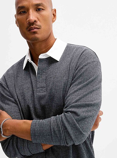 Le polo rugby jacquard h&eacute;ritage