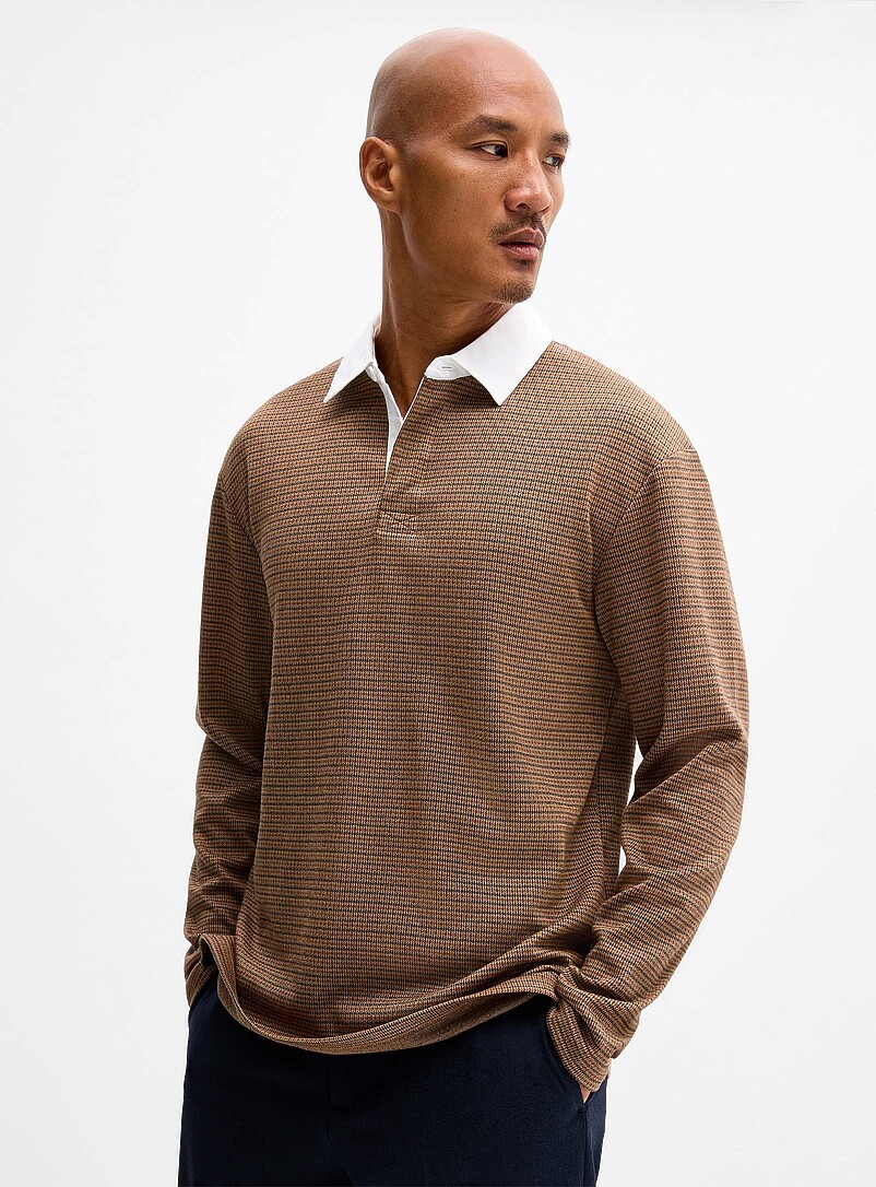 Heritage jacquard rugby polo | Le 31 | | Simons