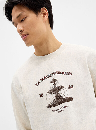 Simons Sand 1840 fleece-lined sweatshirt <b>Our History, Our Heritage Collection</b> Unisex for women