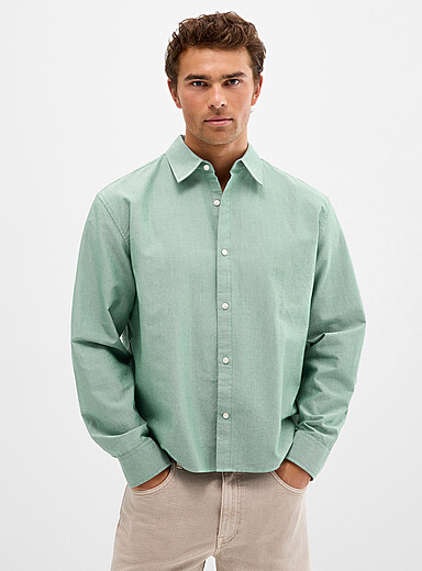 La chemise oxford &eacute;pur&eacute;e <b>Coupe carr&eacute;e</b>