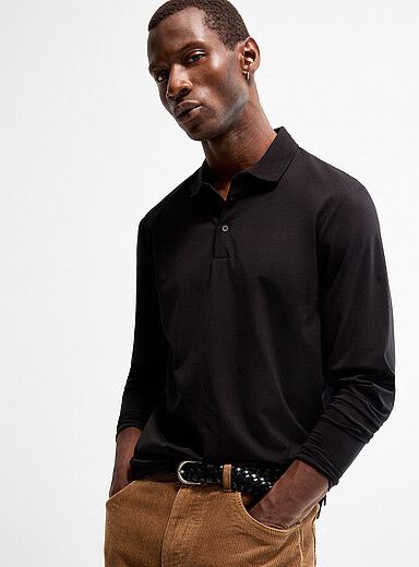 Le polo coton SUPIMA<sup><small>MD</small></sup> manches longues