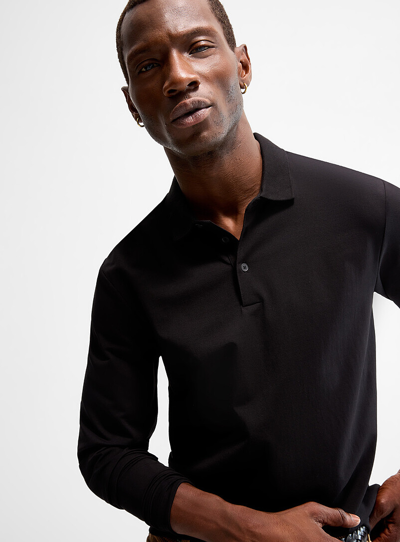 SUPIMA® long-sleeve cotton polo | Le 31 | | Simons