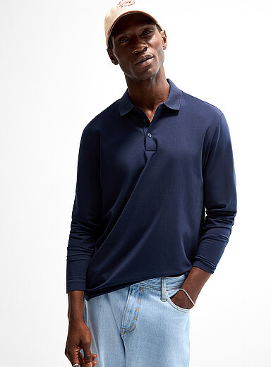 Le polo coton SUPIMA<sup><small>MD</small></sup> manches longues
