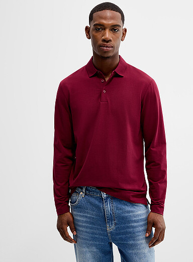 Le polo coton SUPIMA<sup><small>MD</small></sup> manches longues