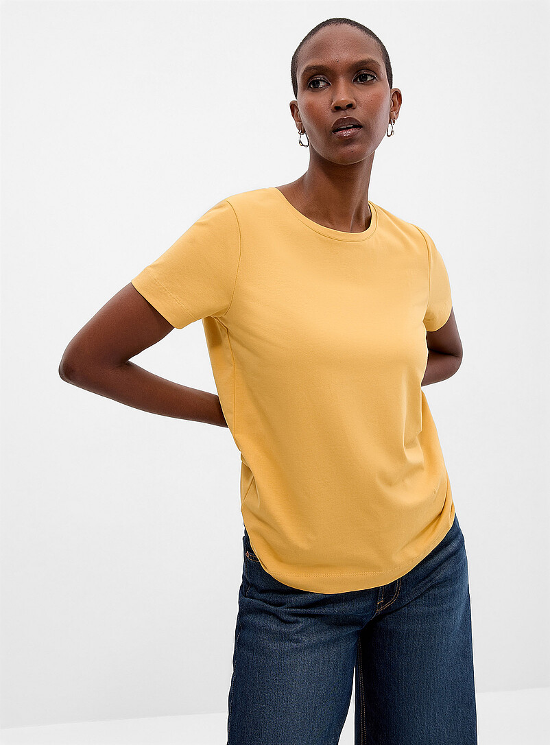 SUPIMA® cotton crew-neck T-shirt | Contemporaine | Women's Short