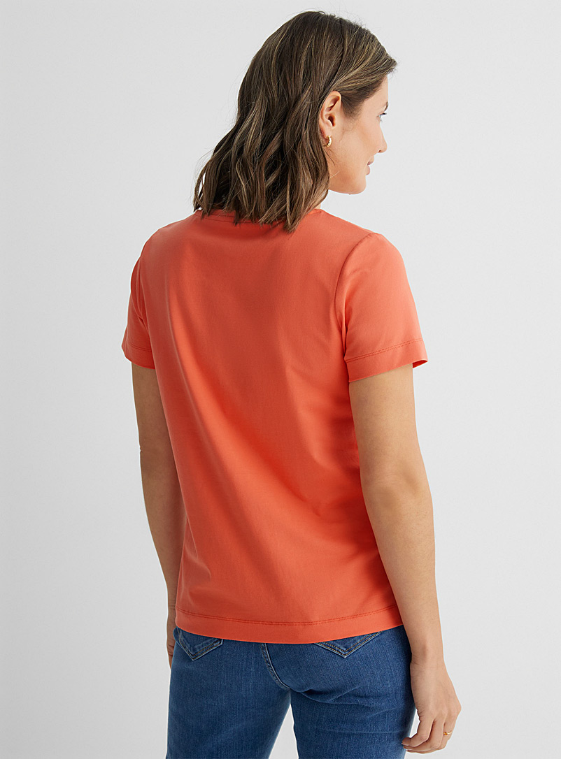 Contemporaine Tangerine SUPIMA® cotton short-sleeve tee for women