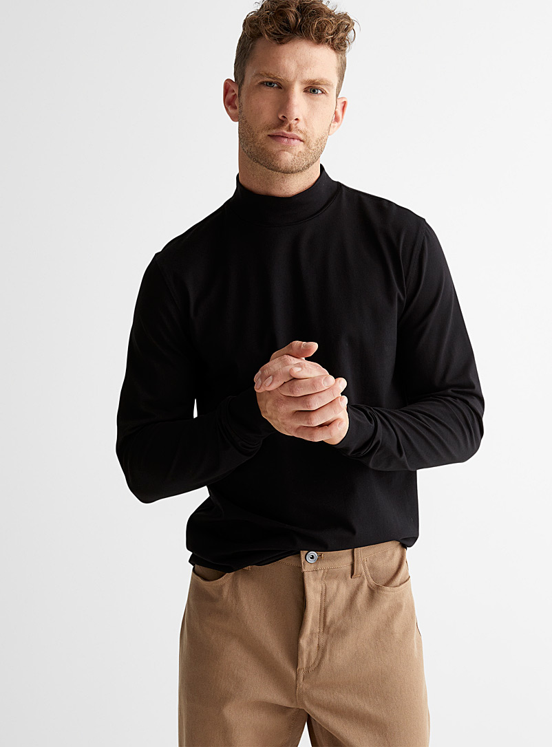 SUPIMA® cotton mock-neck top | Le 31 
