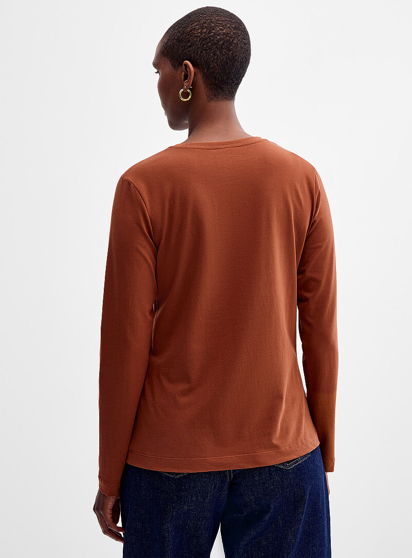 Long-sleeve Supima® cotton T-shirt product image 2