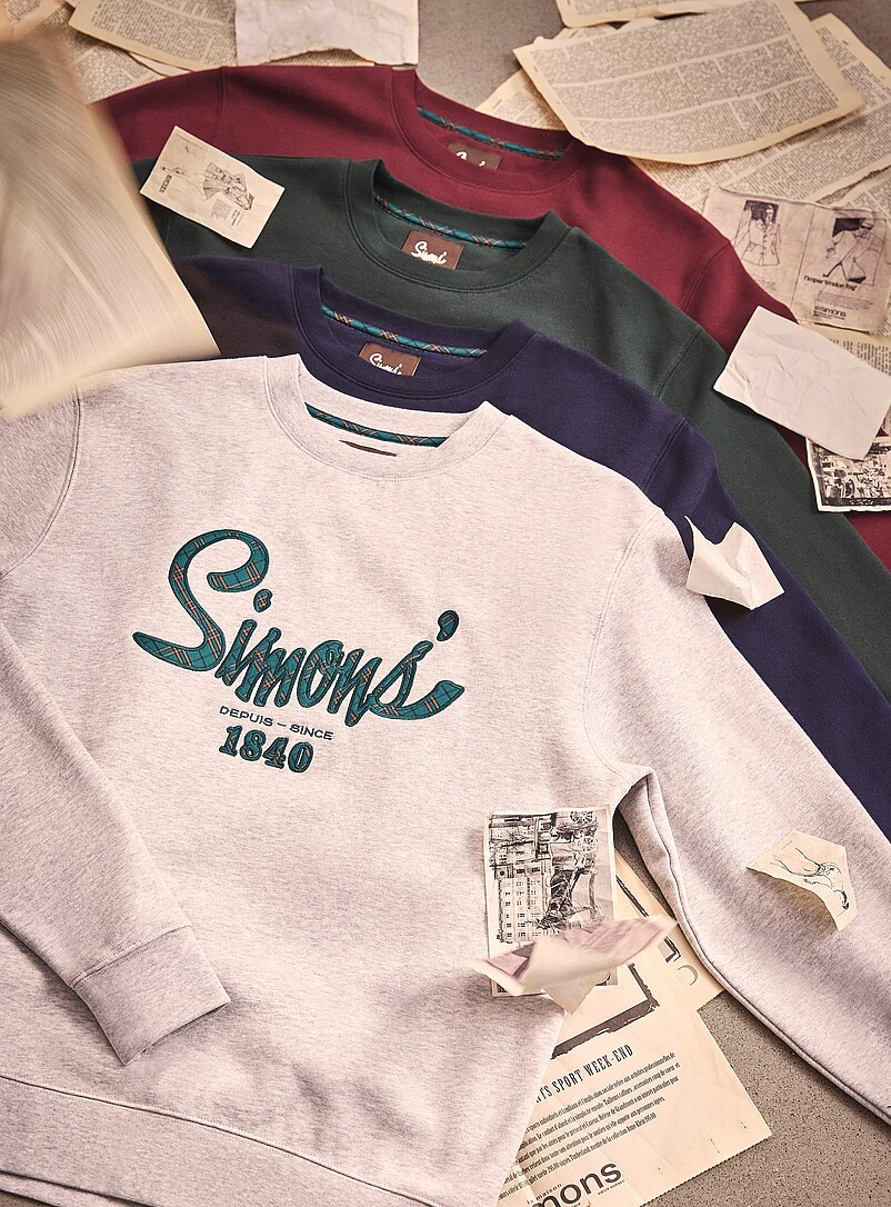 1840 embroidery fleece-lined sweatshirt Our History, Our Heritage Collection Unisex product image 2