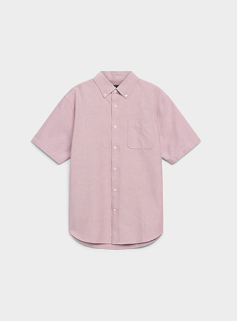 Short-Sleeve Oxford Shirt Comfort Fit