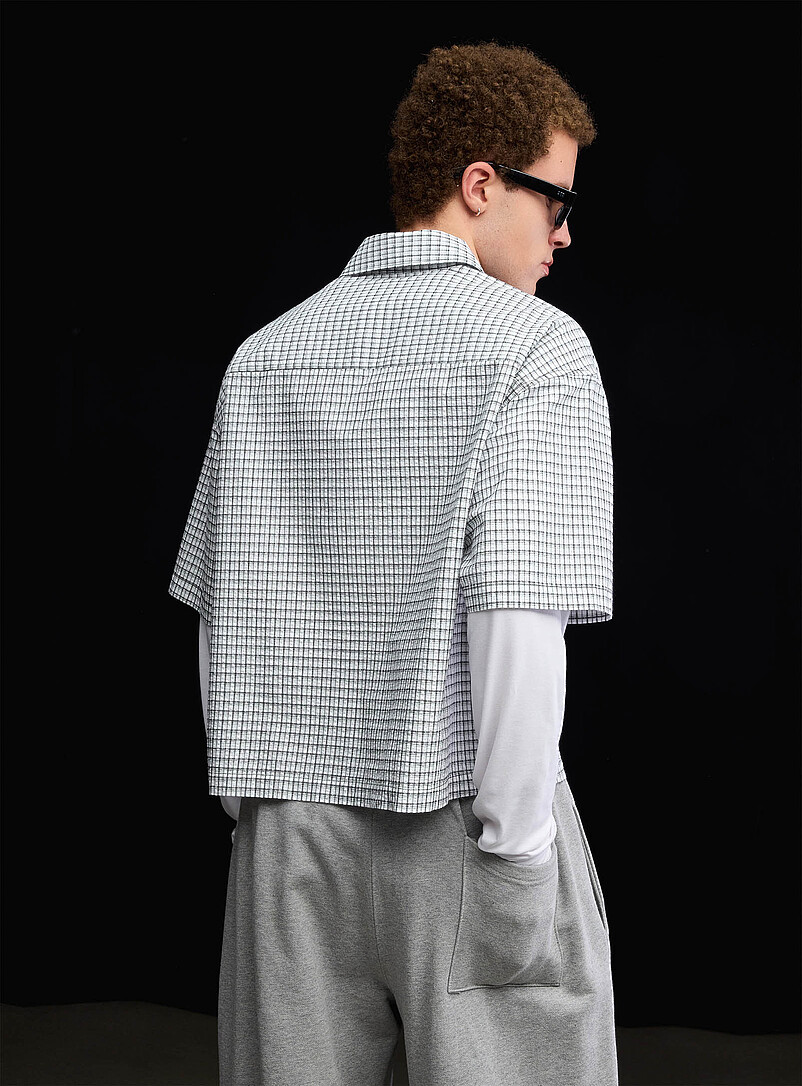Plaid seersucker shirt Boxy fit product image 2