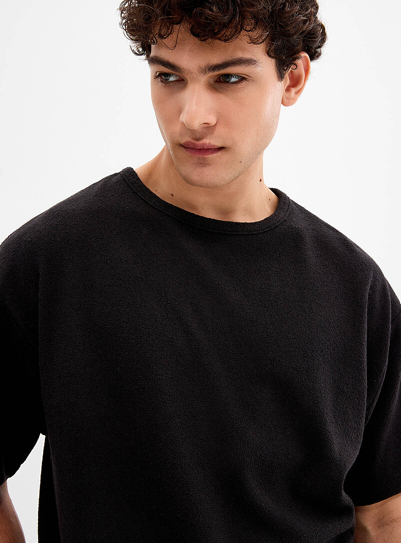 Crepe knit T-shirt Oversized fit product image 2