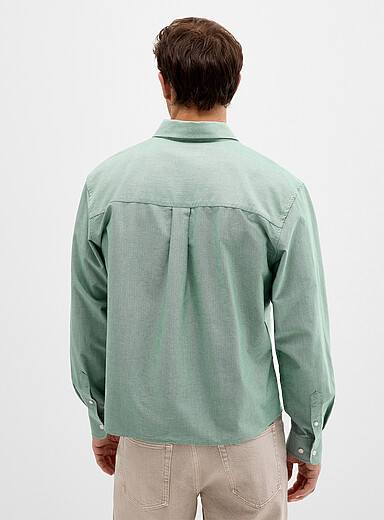 La chemise oxford &eacute;pur&eacute;e <b>Coupe carr&eacute;e</b>