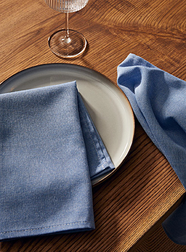 Les serviettes de table tissu récupéré Ensemble de 2, Eve Gravel