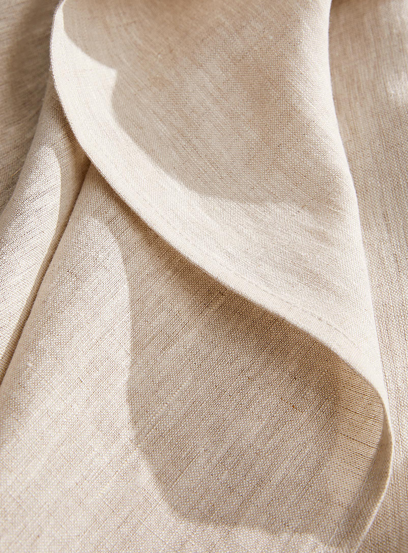 Simons Maison Ivory/Cream Beige Natural pure linen tablecloth