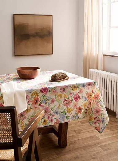 Simons Maison Assorted Bright flower touch of linen tablecloth