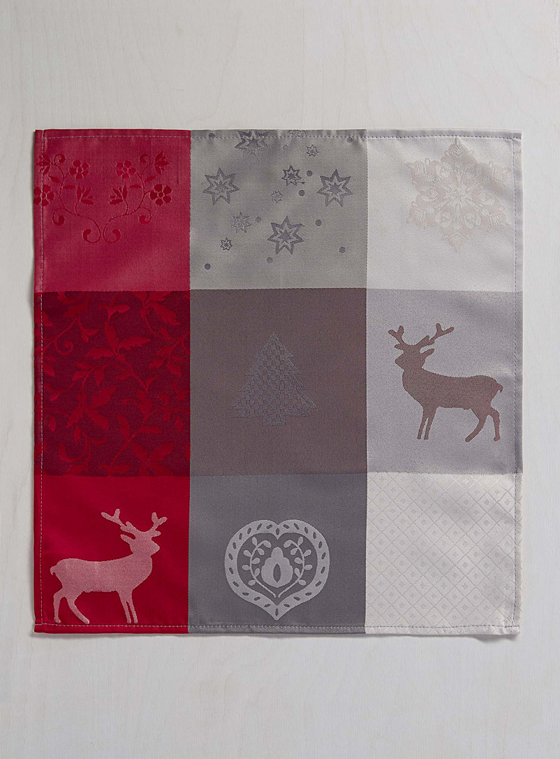 Simons Maison: La serviette de table patchwork des fêtes Assorti