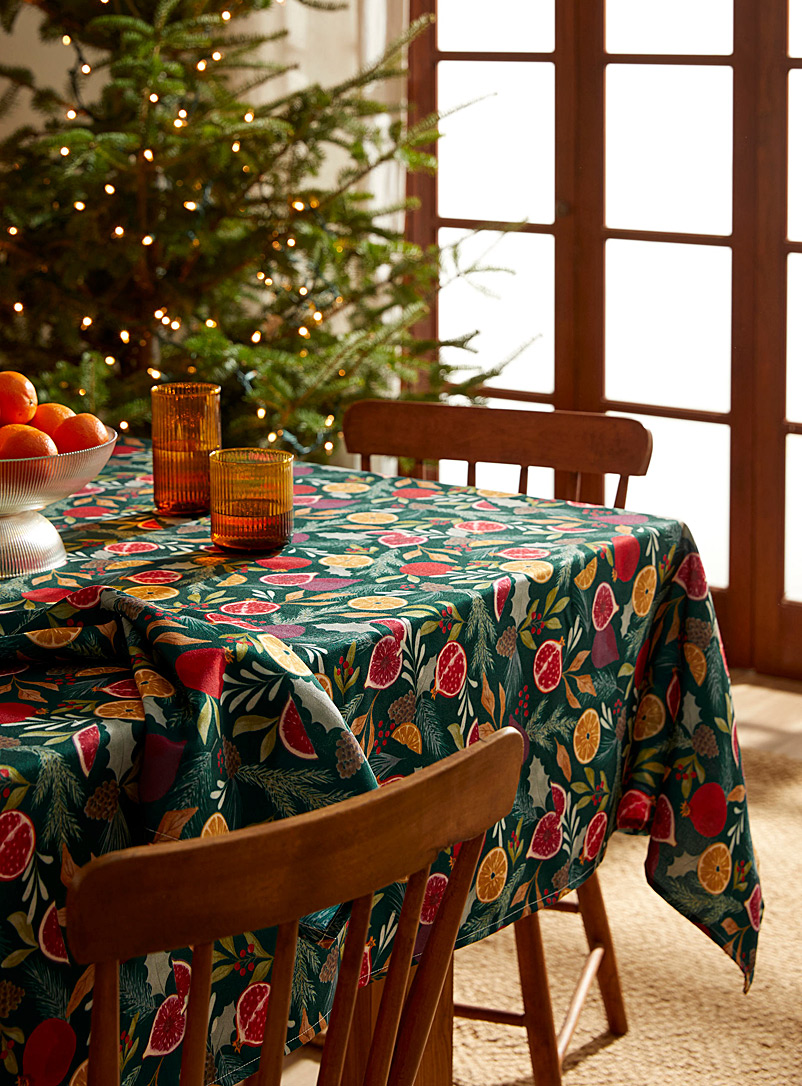 Simons Maison Assorted Lively orchard tablecloth