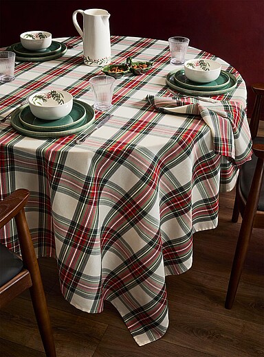 La nappe tartan classique <b>Collection de No&euml;l</b>