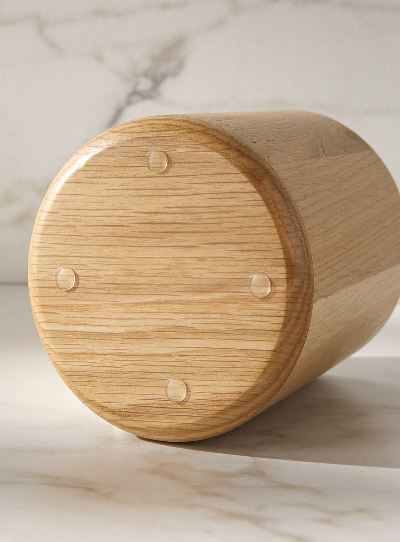 Oak wood toilet brush product image 3