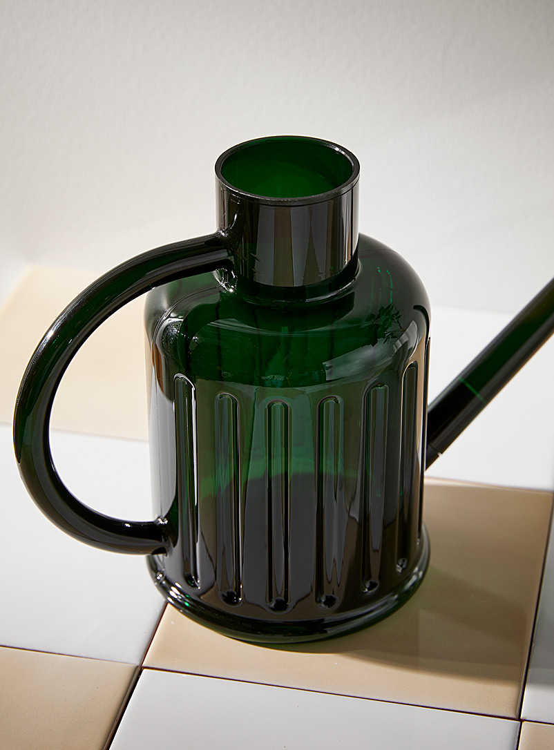 Fluted transparent watering can product image 2