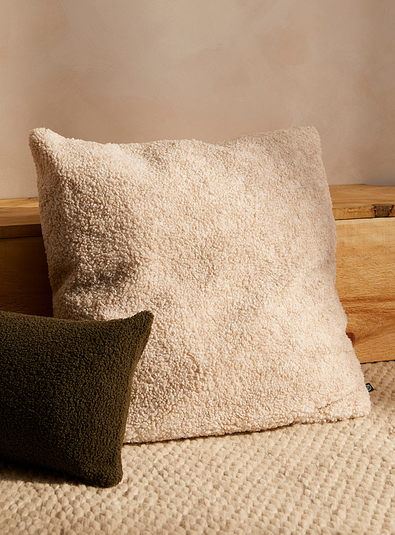 Simons Maison Sand Bouclé wool-style cushion 60 x 60 cm