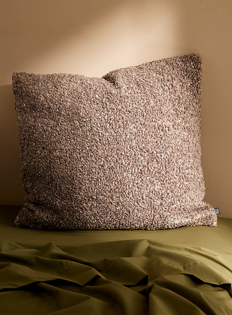Simons Maison Grey Bouclé wool-style cushion 60 x 60 cm