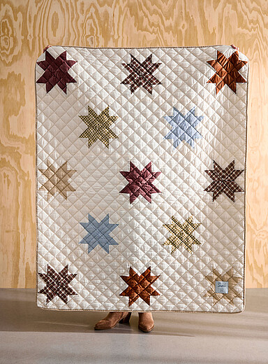 Classic fall patchwork quilt 120 x 150 cm