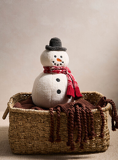 Snowman fleece cushion <b>Christmas Collection</b>