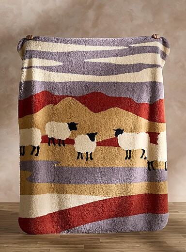 Wild sheep fleece throw 130 x 160 cm