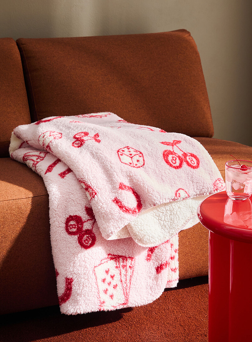 Game night high-pile fleece throw 130 x 160 cm product image (primary)