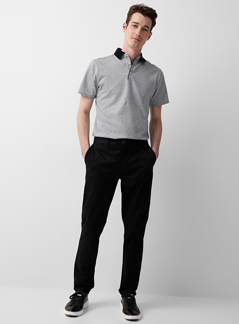 Pants regular fit cotton chinos for mens