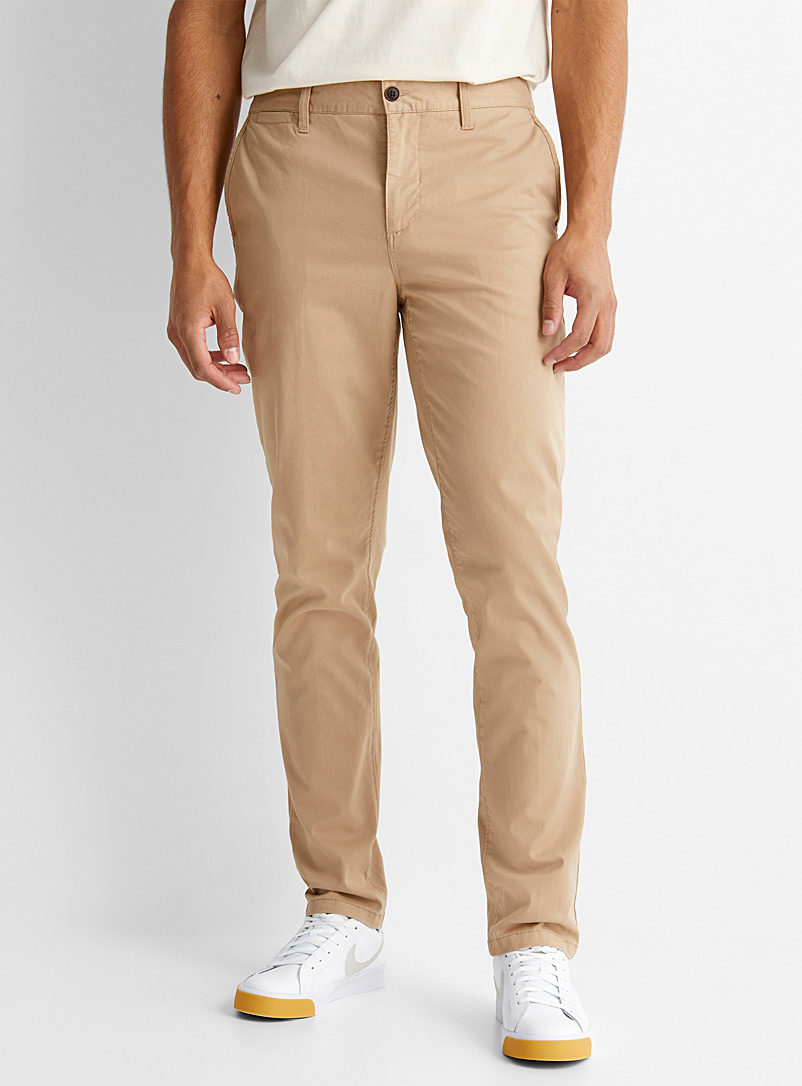 Le 31 Sand Organic stretch cotton chinos Stockholm fit - Slim for men