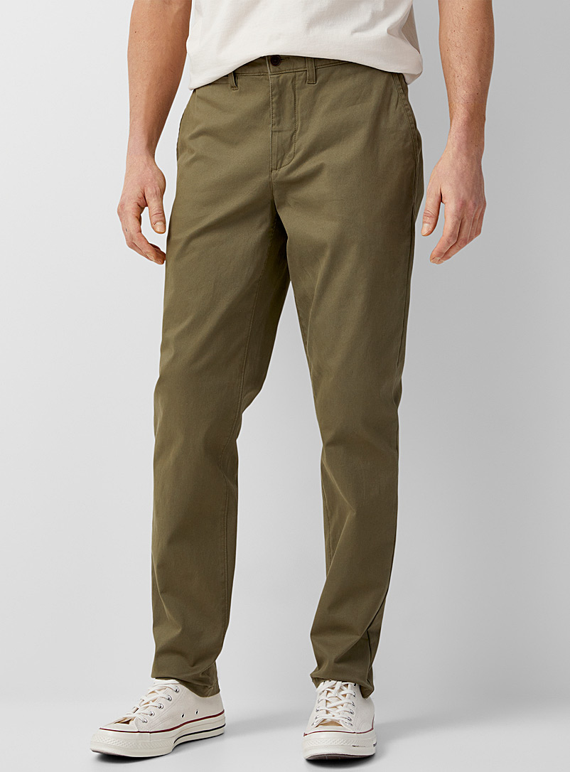 Le 31 Green Organic stretch cotton chinos Stockholm fit - Slim for men