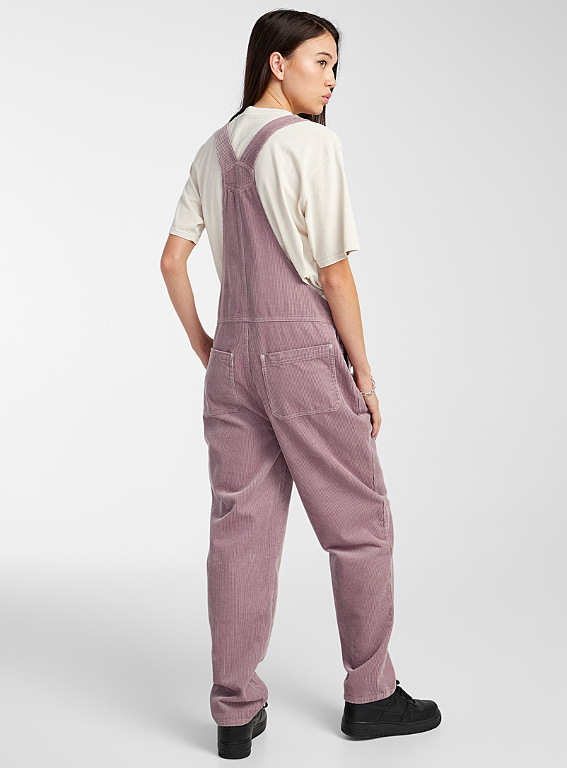 Twik Lilacs Organic cotton loose corduroy overalls for women