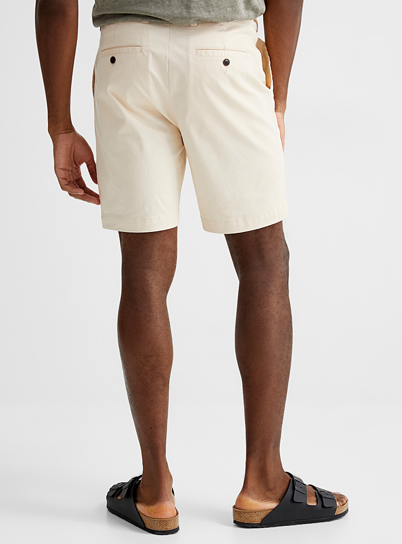 Le 31 Light Red Organic cotton chino short for men