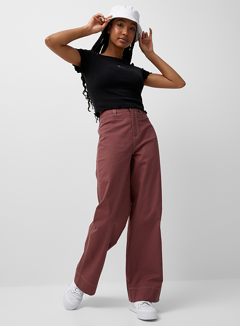 Twik Ruby Red Extra-wide chino pant R&B fit for women