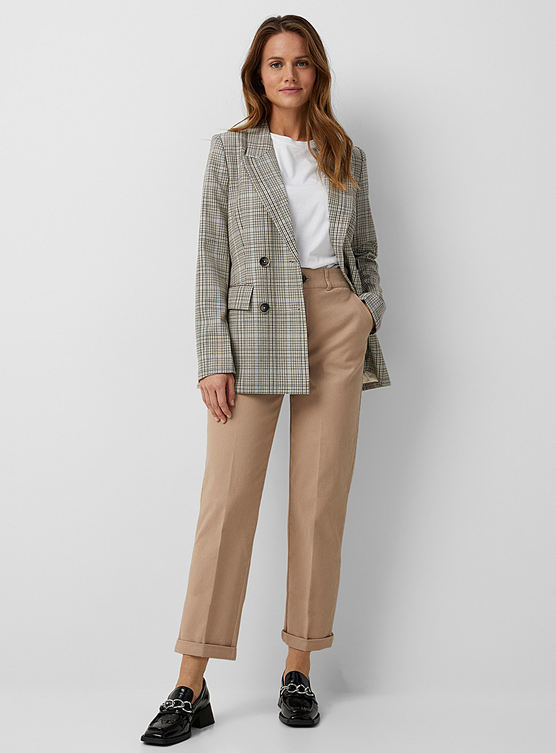 Contemporaine Sand Cuffed chino pant for women
