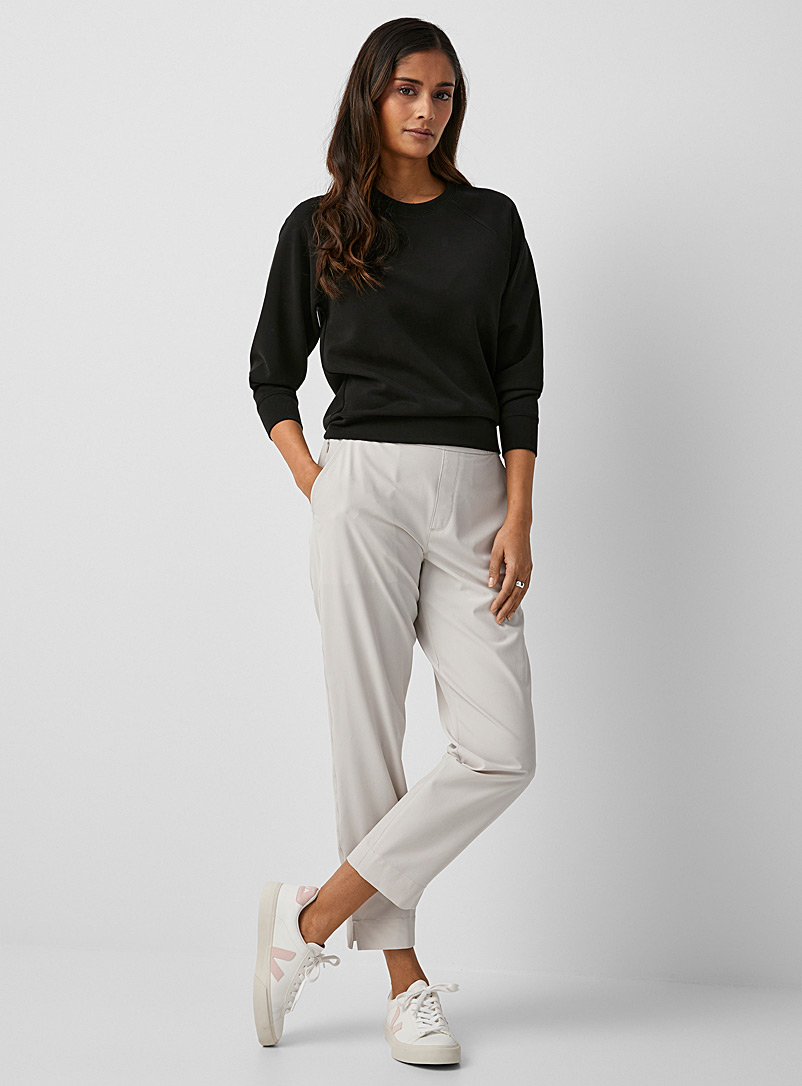Contemporaine Light Grey Comfort-waist stretch pant for women