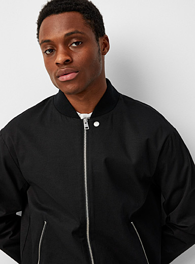 Piqué fabric bomber jacket | Le 31 | Shop Men's Jackets & Vests Online ...
