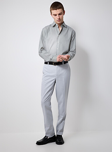 Le pantalon lavable twill uni <b>Coupe Stockholm - &Eacute;troite</b>